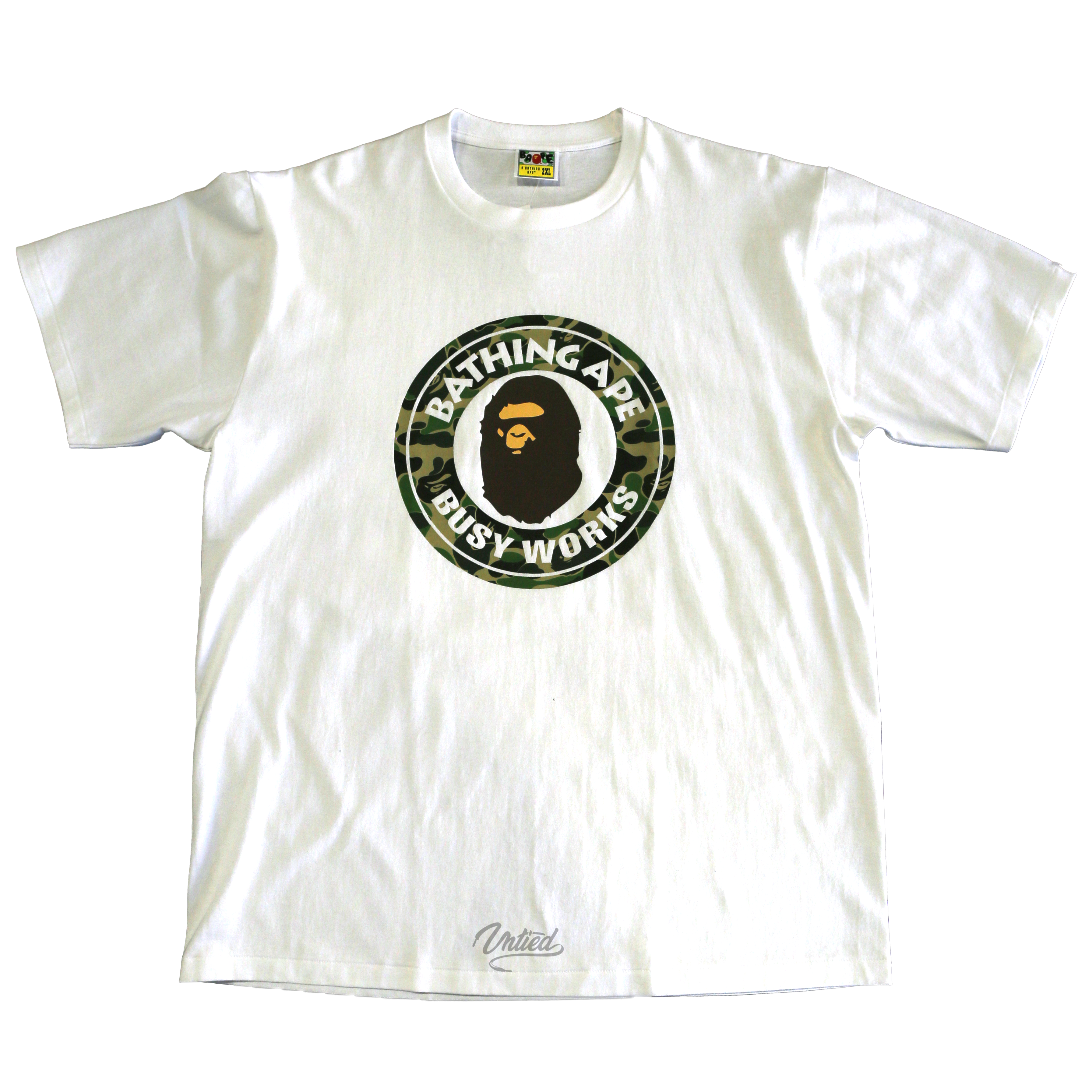 A Bathing Ape ABC Green Camo Busy Works Tee 