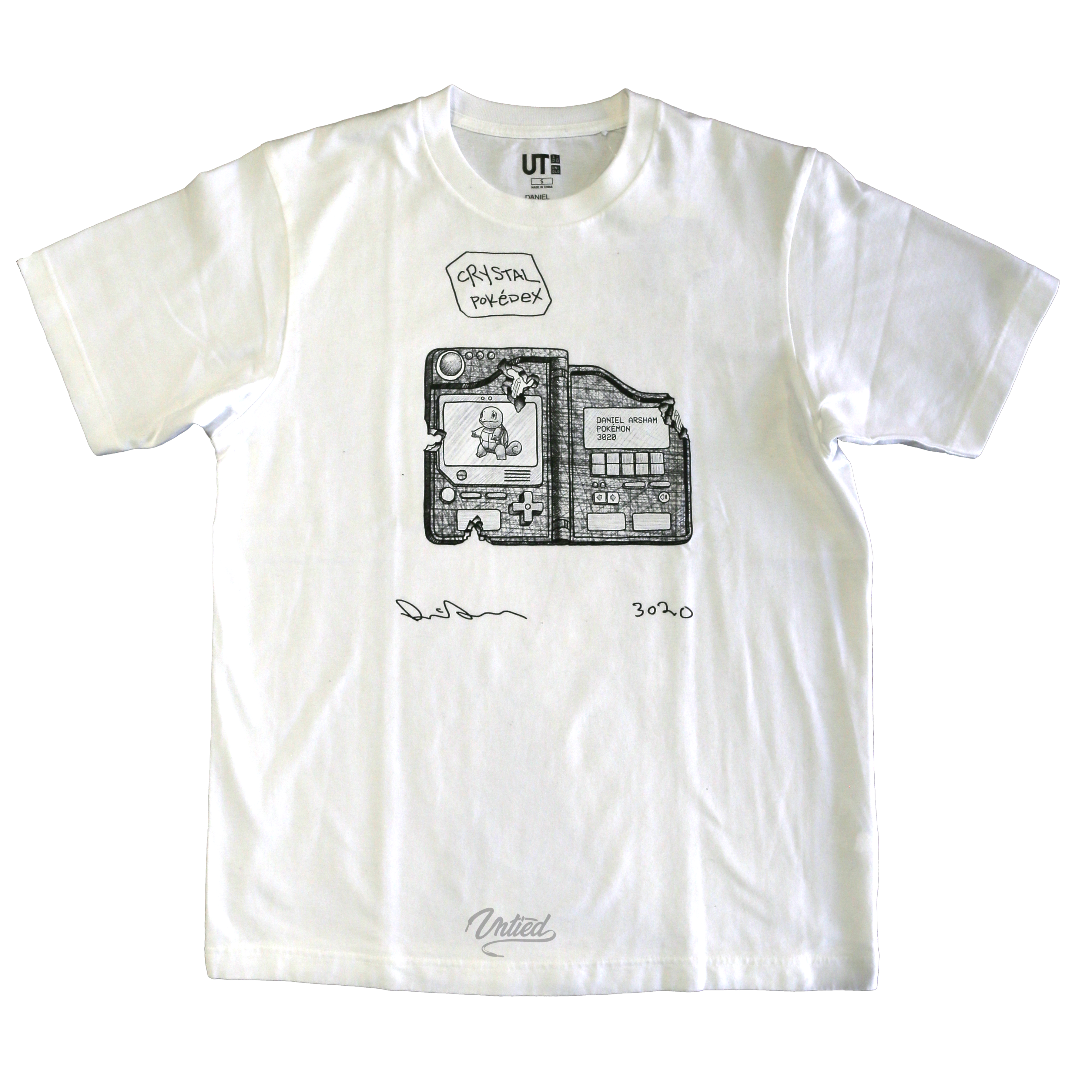 Daniel Arsham x Pokemon x Uniqlo Crystal Pokedex Tee (Japanese Mens Sizing)  White Men's - SS20 - US