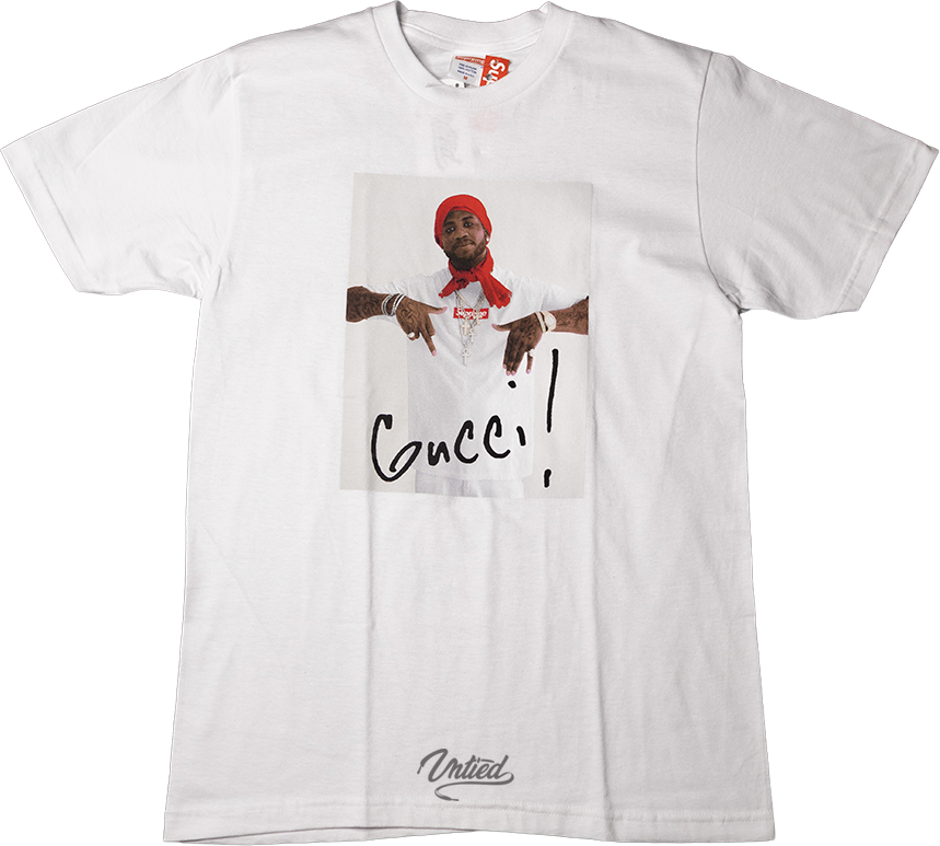 Supreme Gucci Mane Graphic-Print T-Shirt - Black के लिए पुरुषों के लिए