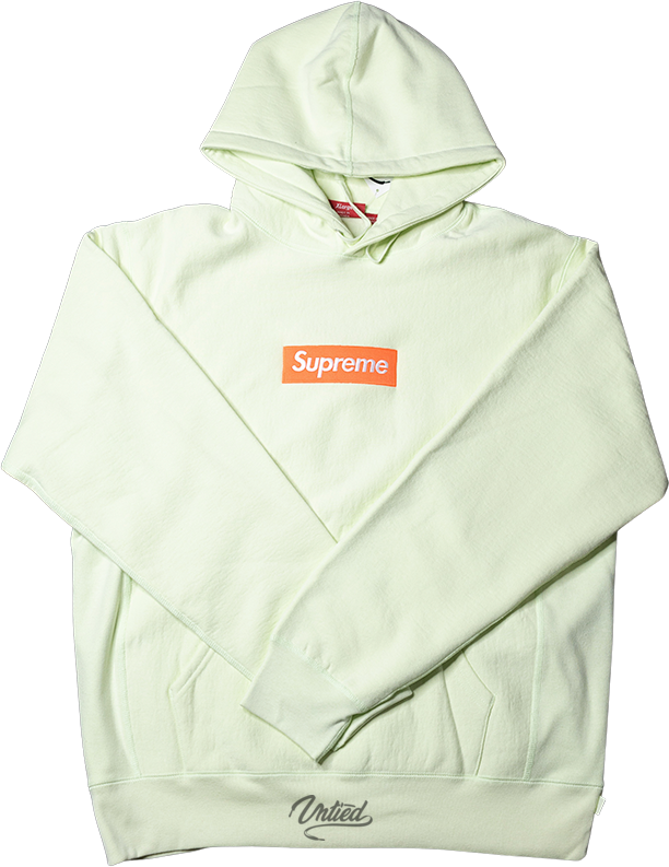 supreme Box Logo Hooded Sweatshirt  Lime