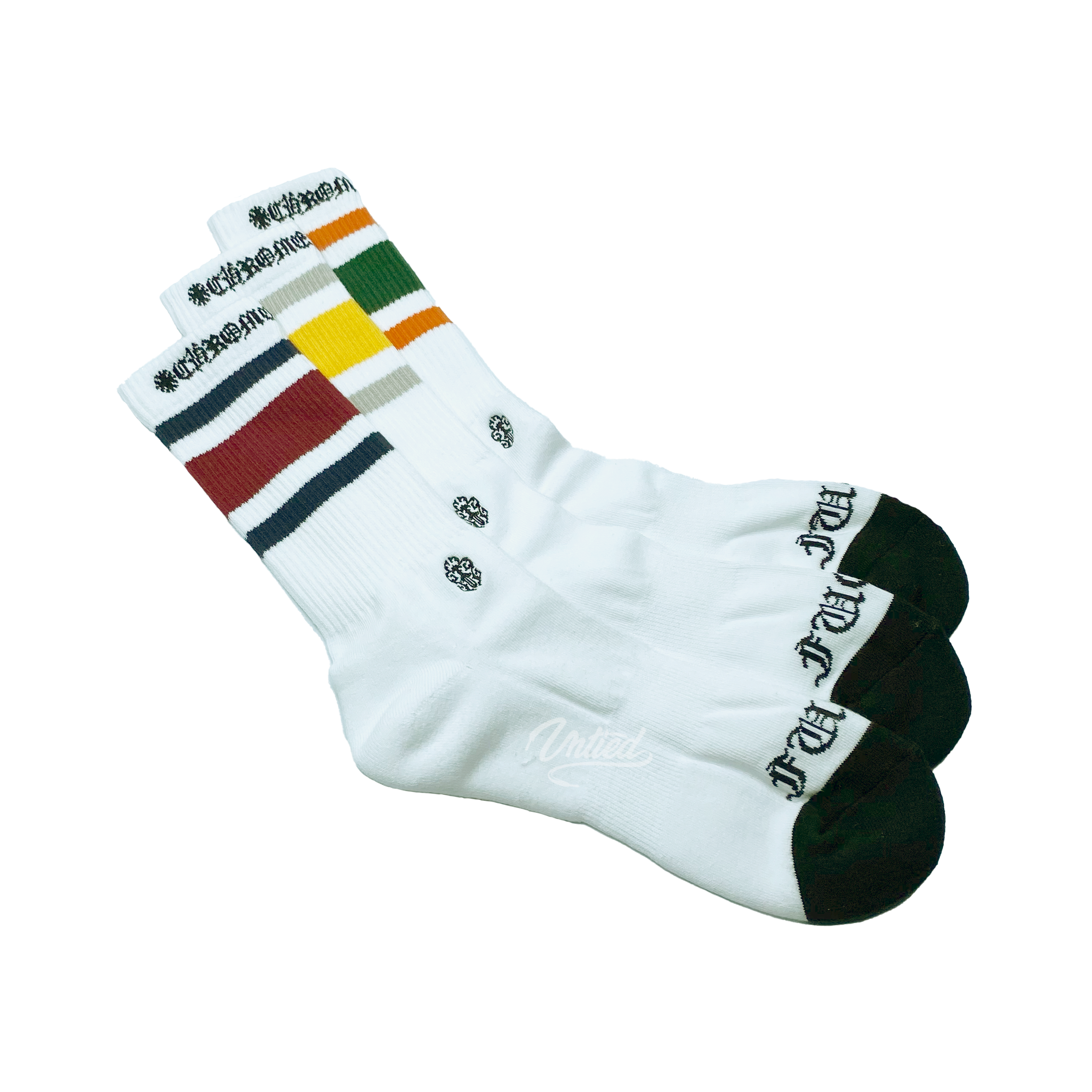 Chrome Hearts 3-Pack CH Socks Multicolor/Black - FW20 - US