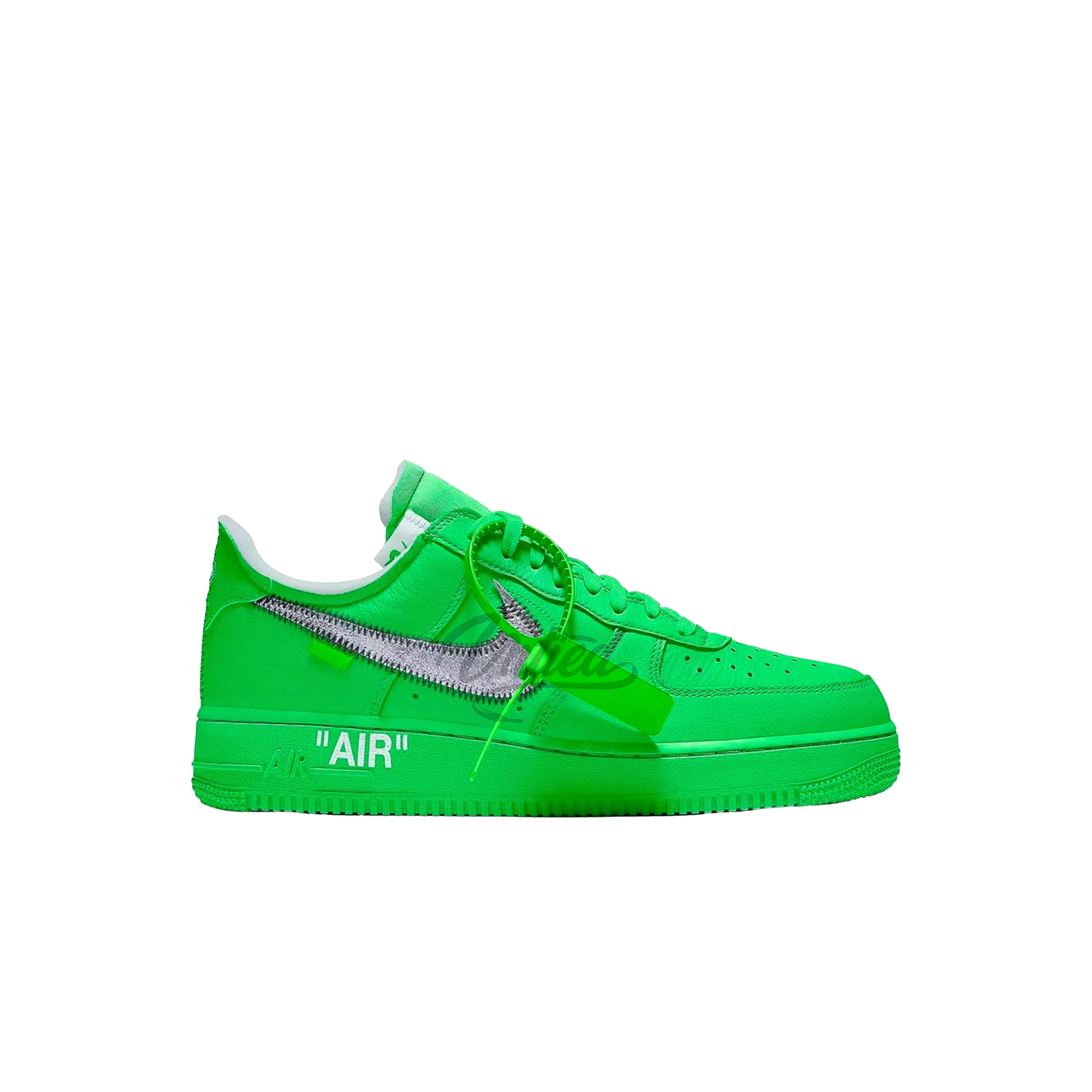 Lime green off on sale white