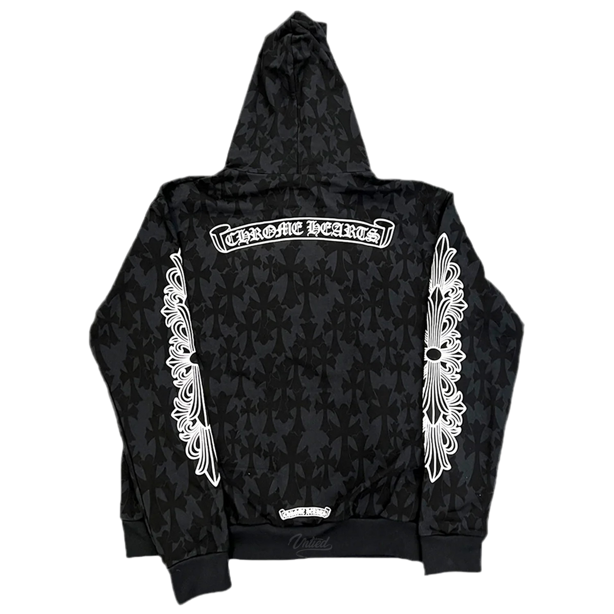 Chrome Hearts Cemetery Motif Zip Up "Black"