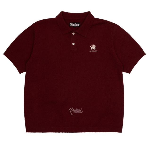 Sinclair Boucle Polo "Maroon"