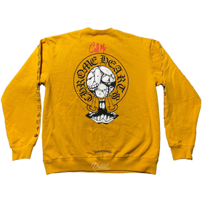 Chrome Hearts Matty Boy Call Me Crewneck "Mustard Yellow"