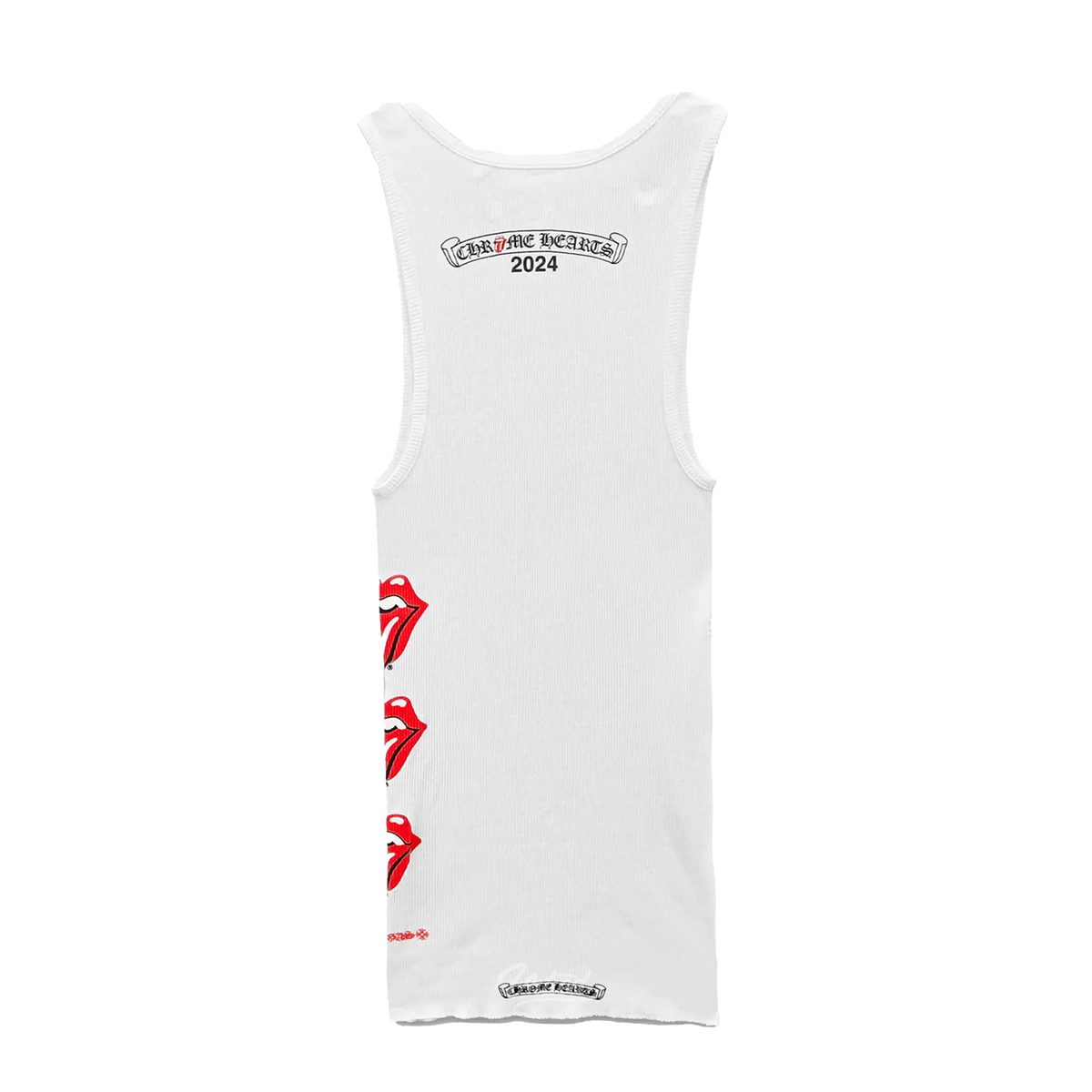 Chrome all Womens Rolling Stones Tank Top Las Vegas Exclusive “White/Red”