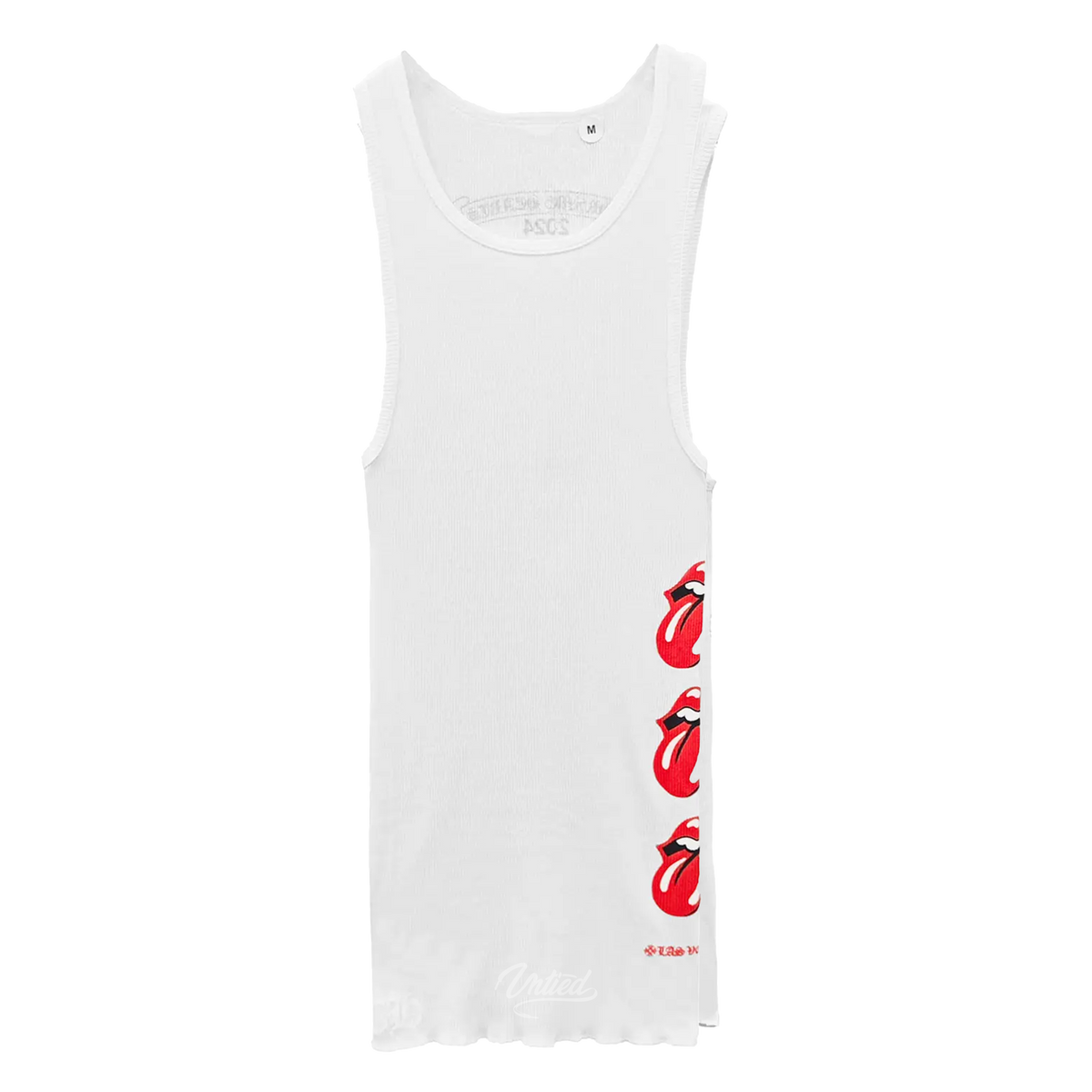 premium Hearts Womens Rolling Stones Tank Top Las Vegas Exclusive “White/Red”