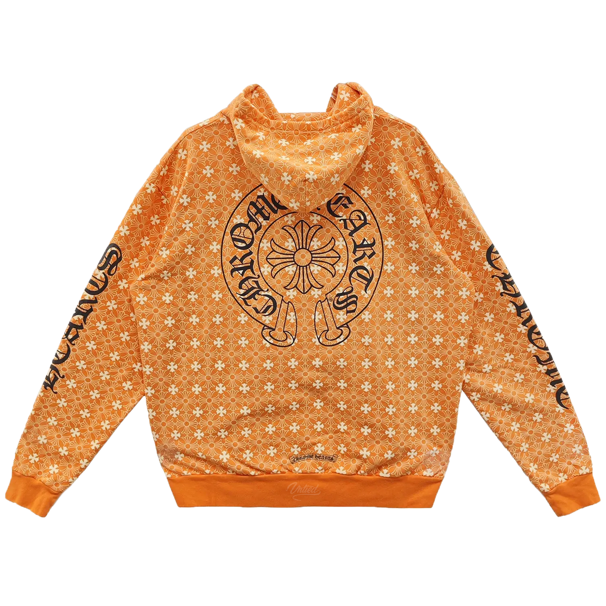 Chrome Hearts Horseshoe Zip Up Hoodie "Motif Orange"