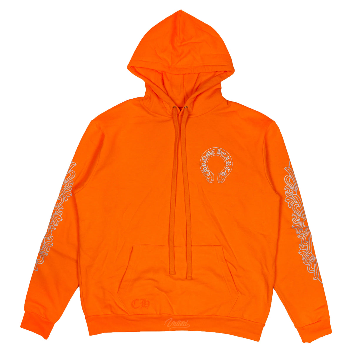 Chrome Hearts Ultra Miami Horseshoe Hoodie "Orange/Silver"