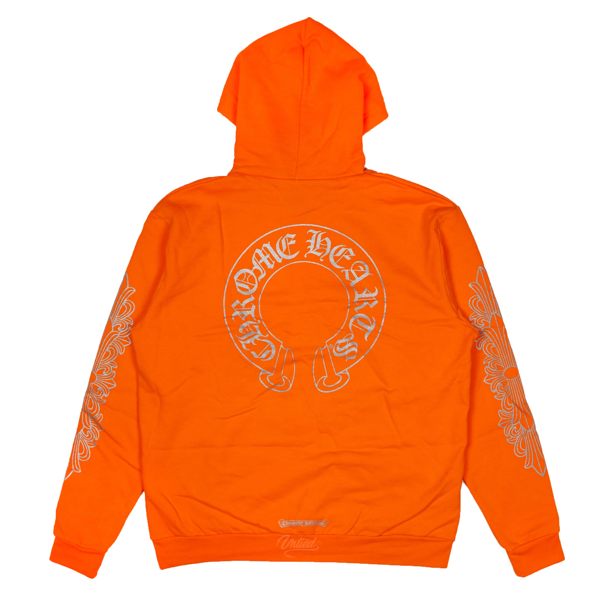 Chrome Hearts Ultra Miami Horseshoe Hoodie "Orange/Silver"