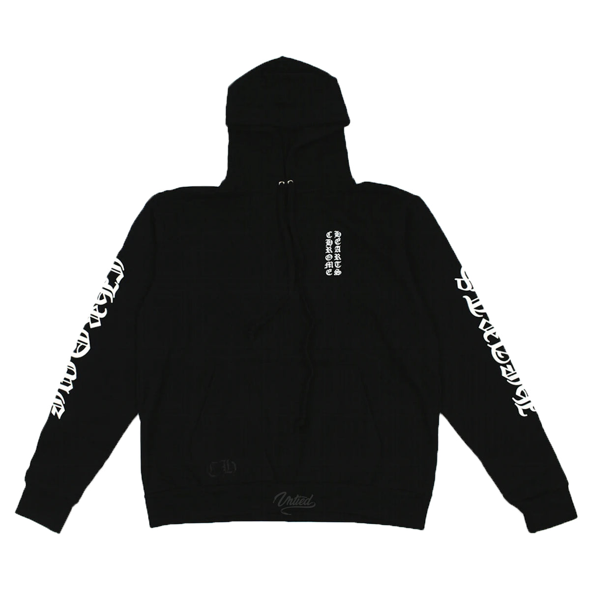 Chrome Hearts Vertical Logo 1988 Hoodie "Black/White"