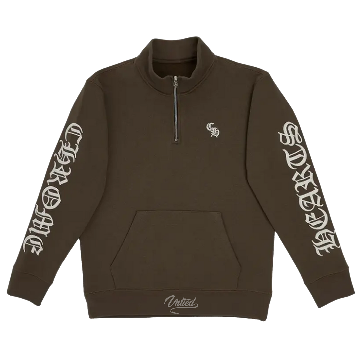 Chrome Hearts Slow Ride Embroidered Hoodie "Brown"