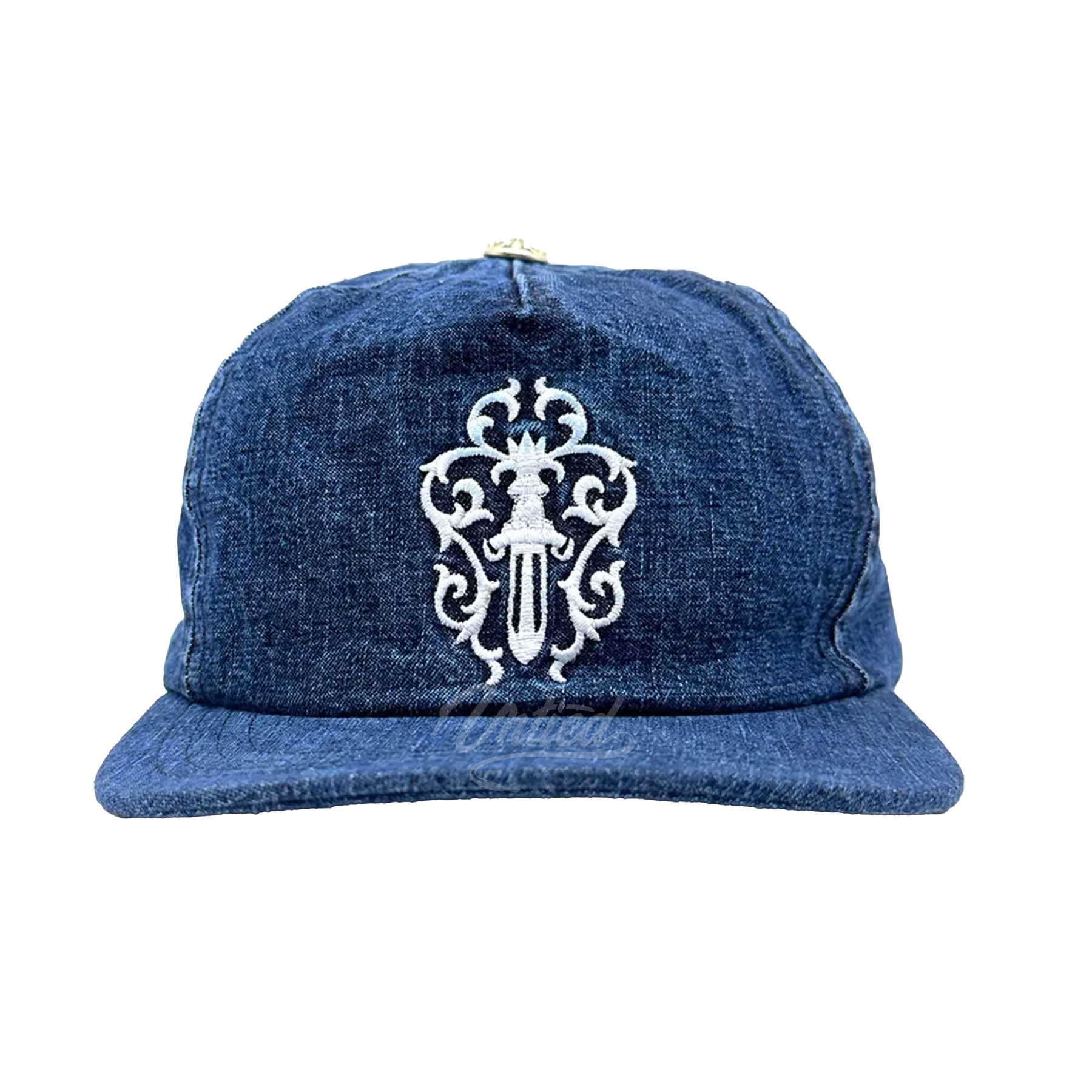 Chrome Hearts Denim Vine Dagger Baseball blue cap "Blue"