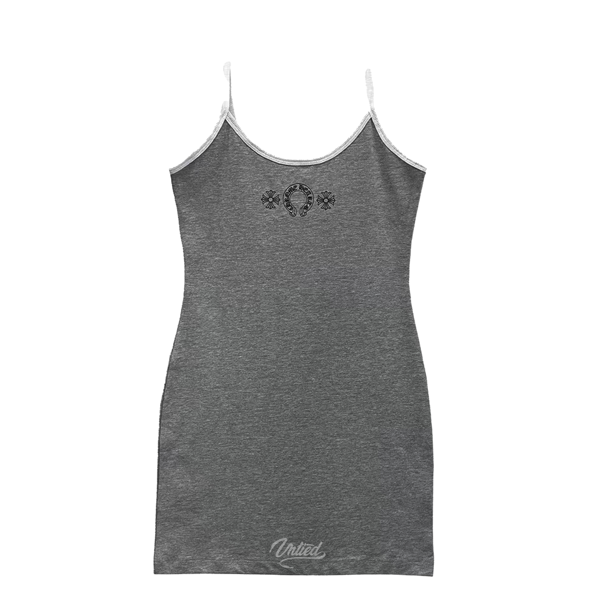 Chrome pain Tank Dress "Grey/White/Black"