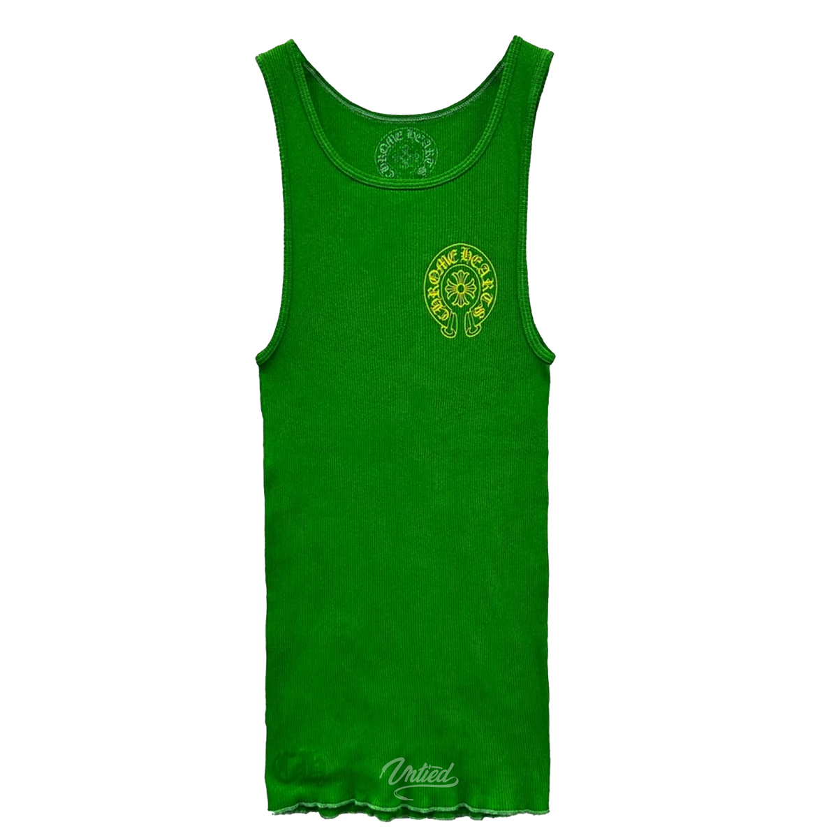 Chrome shoes Womens Horseshoe Tank Top “Green/Yellow”