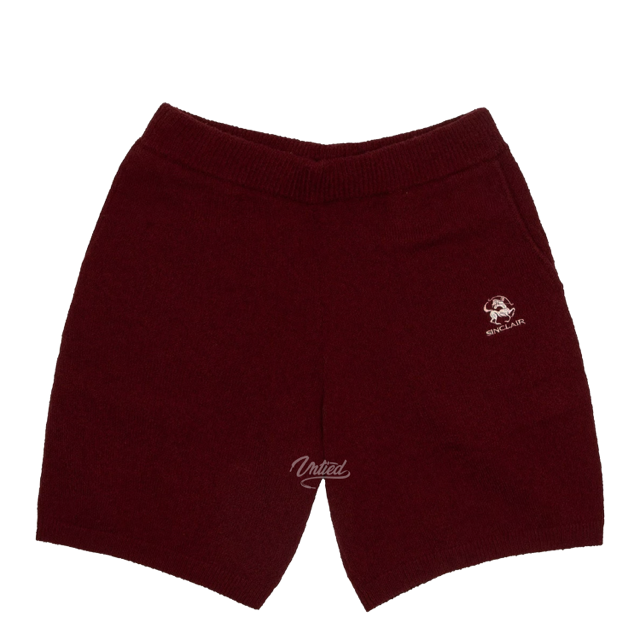 Sinclair Boucle Shorts "Maroon"