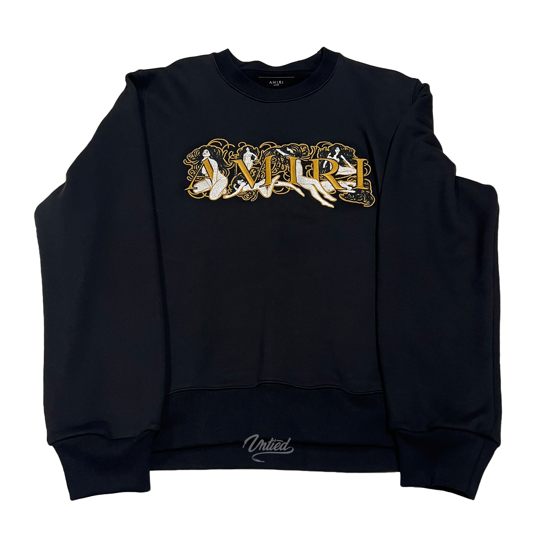 Amiri Ladies Embroidery Crewneck "Black" - Untied LA