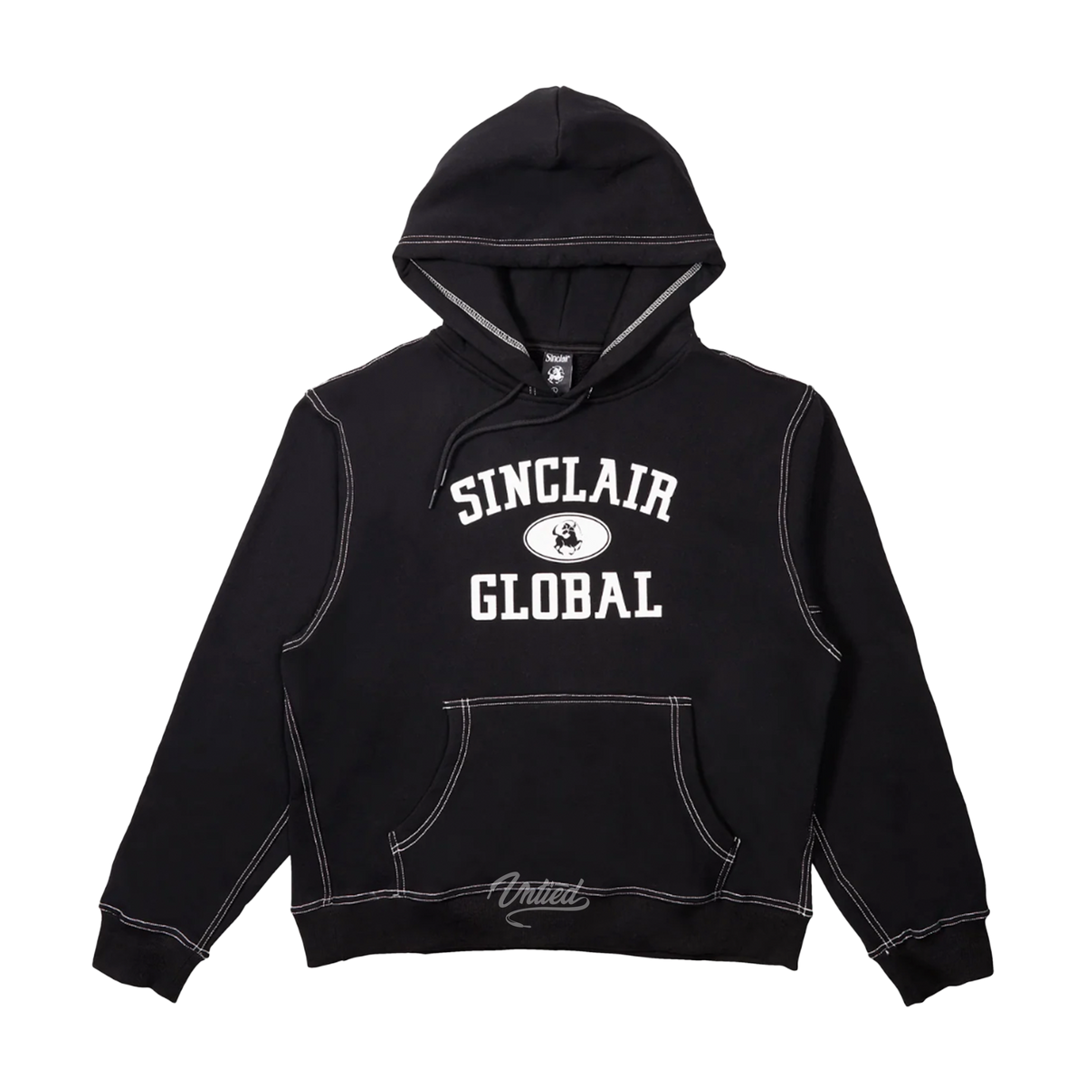 Sinclair Contrast Stitch Athletic Hoodie "Charcoal Grey"