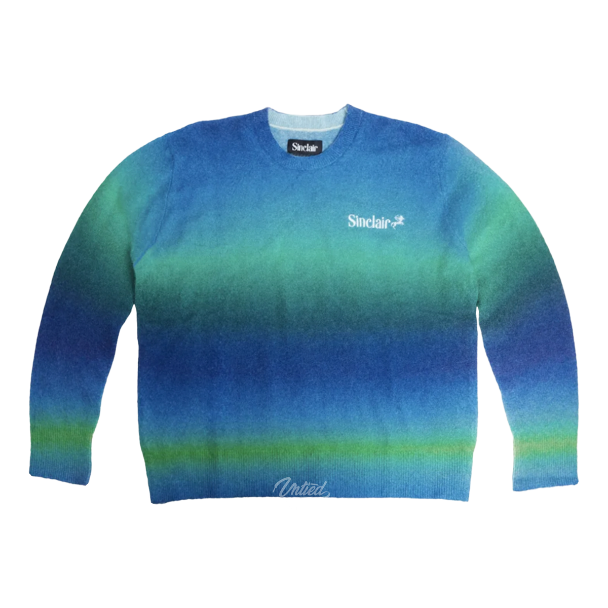 Sinclair Gradient Crewneck Sweater "Blue/Green Gradient"