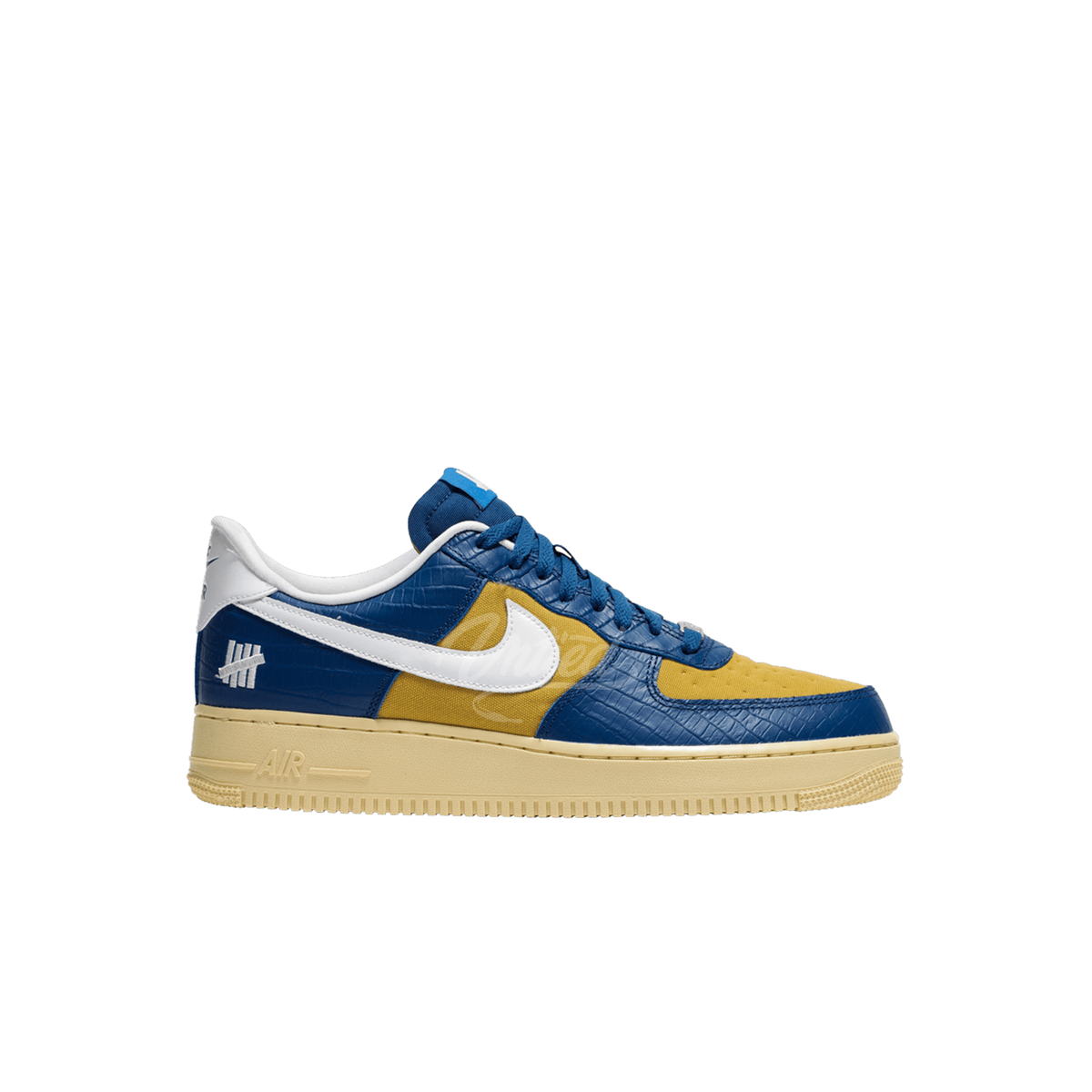 Air Force 1 Undefeated "5 On It Blue/Yellow Croc"
