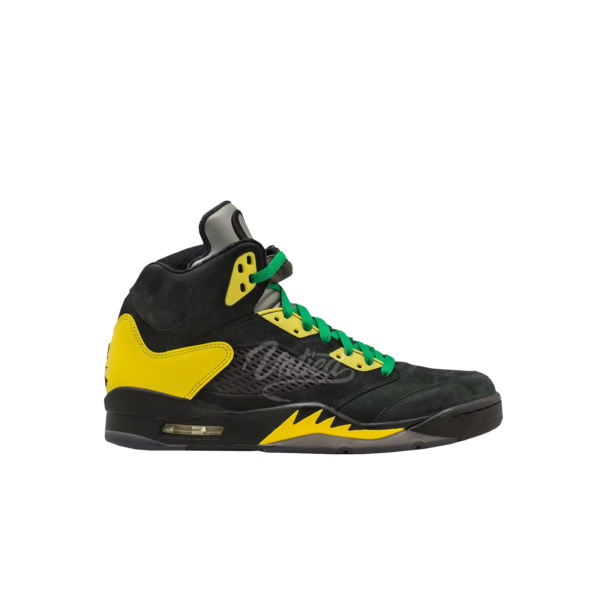 Air Jordan 5 Oregon Duckman PE Black Yellow Strike Apple Green