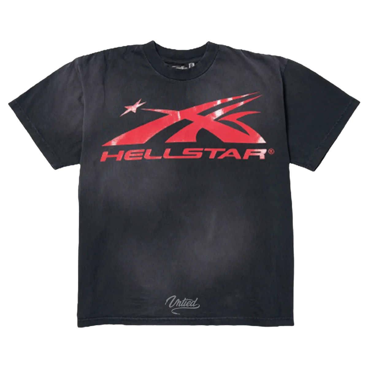 Hellstar Sport Logo Gel Tee "Black/Red"