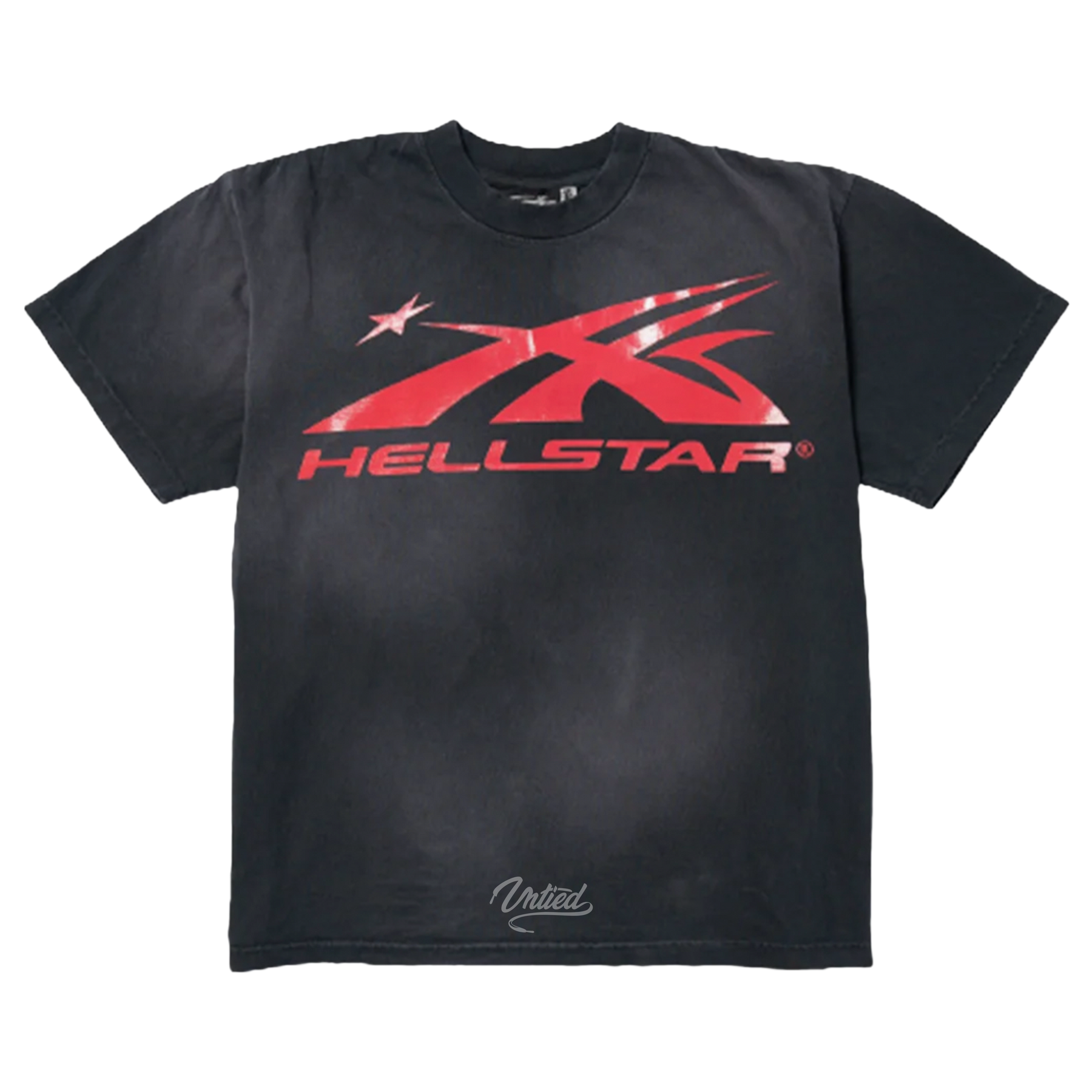 Hellstar Sport Logo Gel Tee "Black/Red"