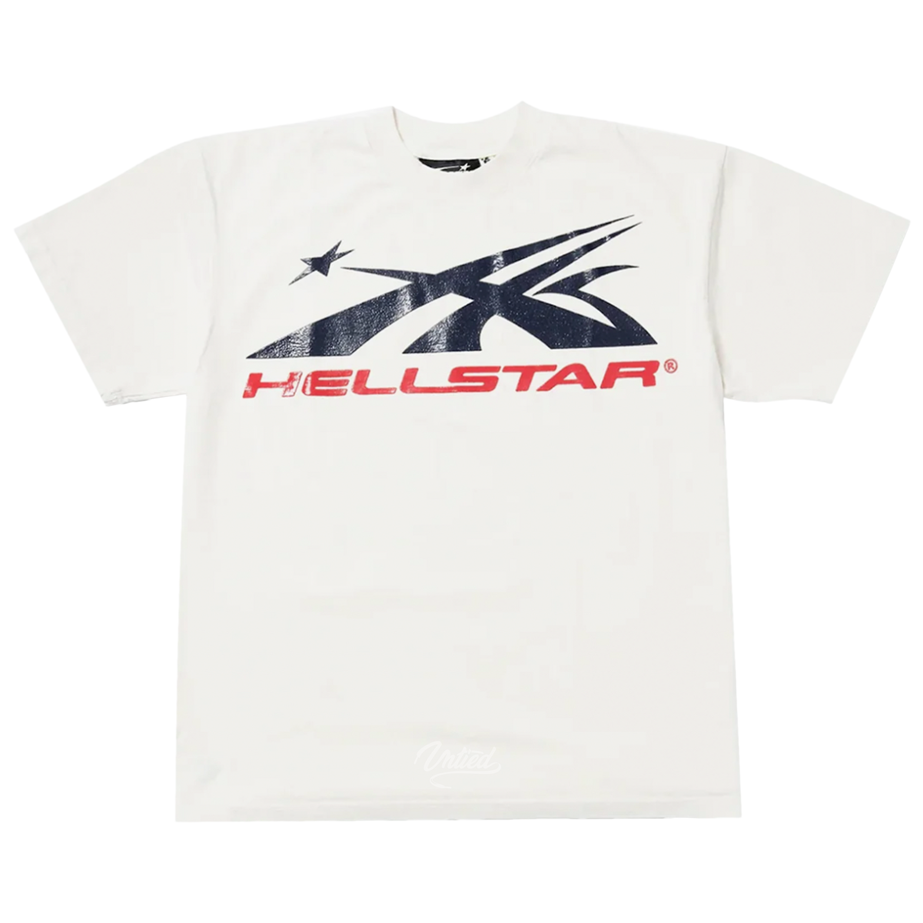 Hellstar Sport Logo Gel Tee "White/Red"