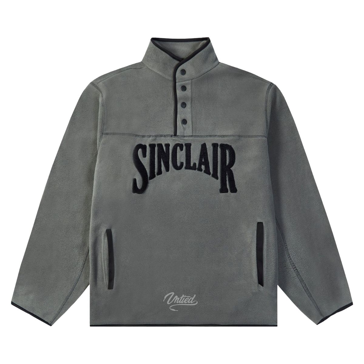 Sinclair Polar Fleece 1/4 Button Up "Grey"