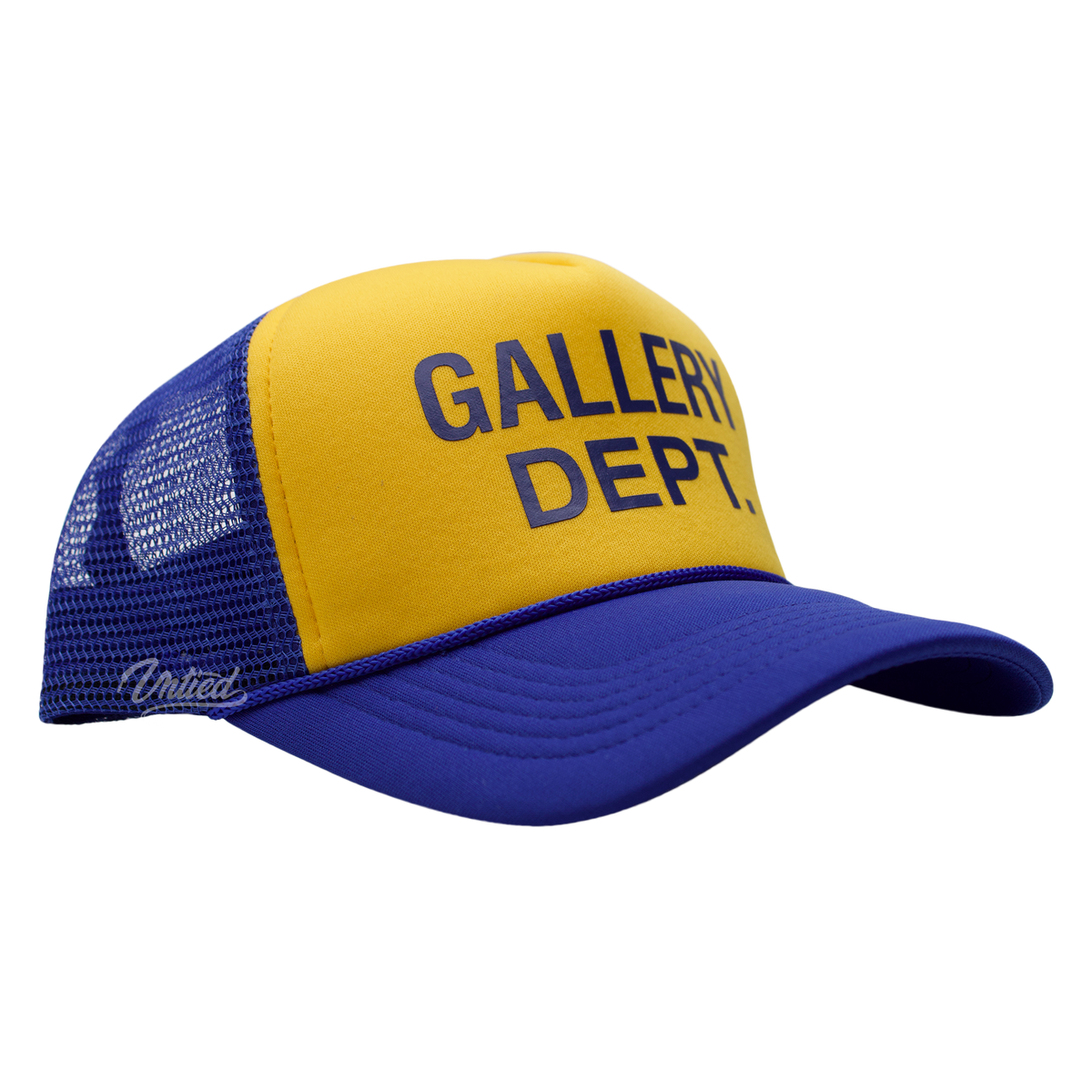 Gallery Dept. Logo Trucker Hat "Yellow/Blue"