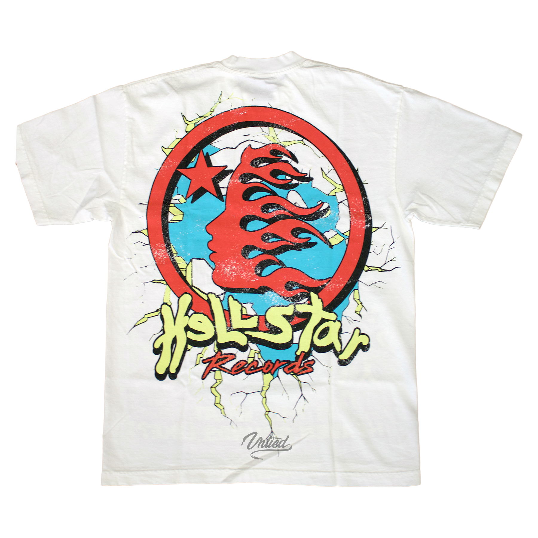 Hellstar Records Heaven Sounds Like Tee "Cream/Red”