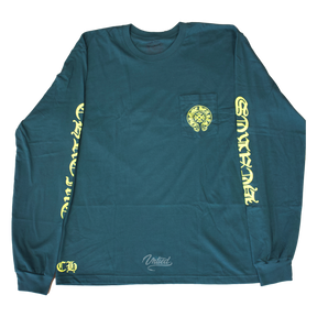 Chrome Hearts Horseshoe L/S Tee "Forest Green/Yellow"