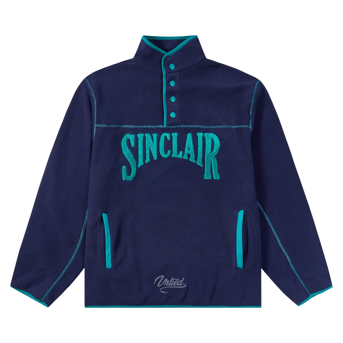 Sinclair Polar Fleece 1/4 Button Up "Navy"