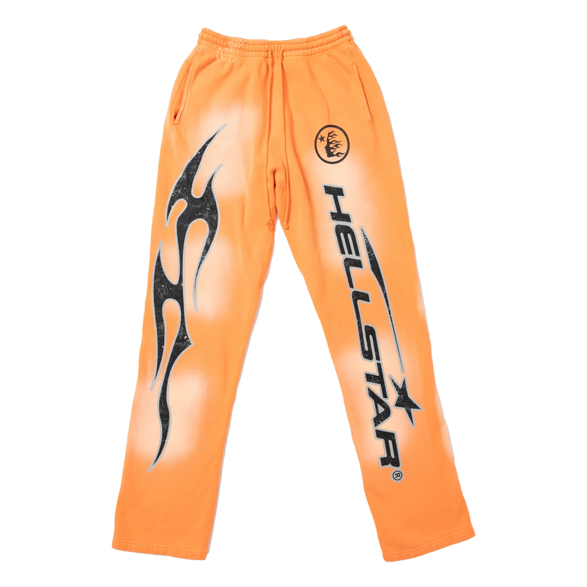 Hellstar Flame Sweatpants "Orange"