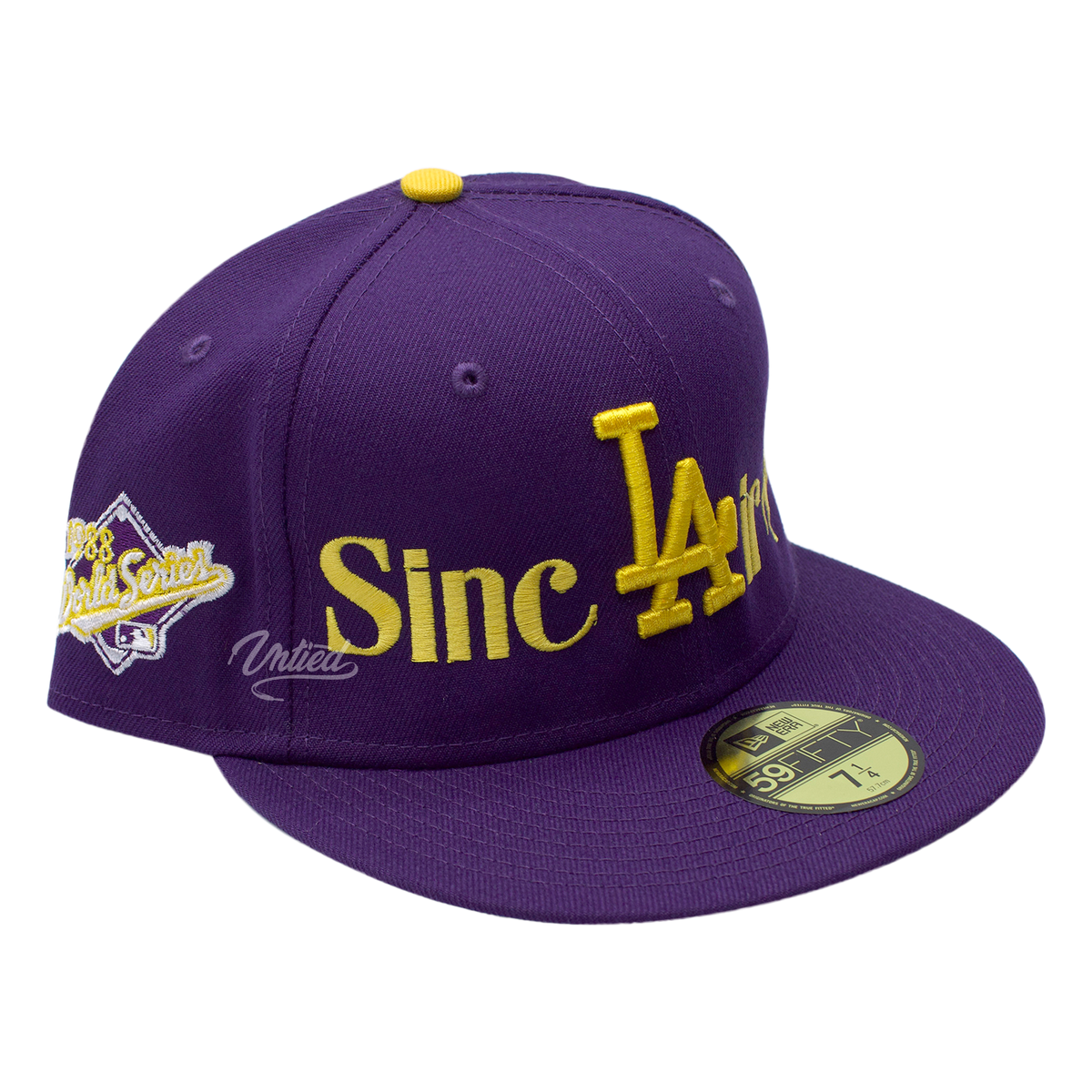 Sinclair New Era Baseball Fitted Cap "LA Purple/Yellow"
