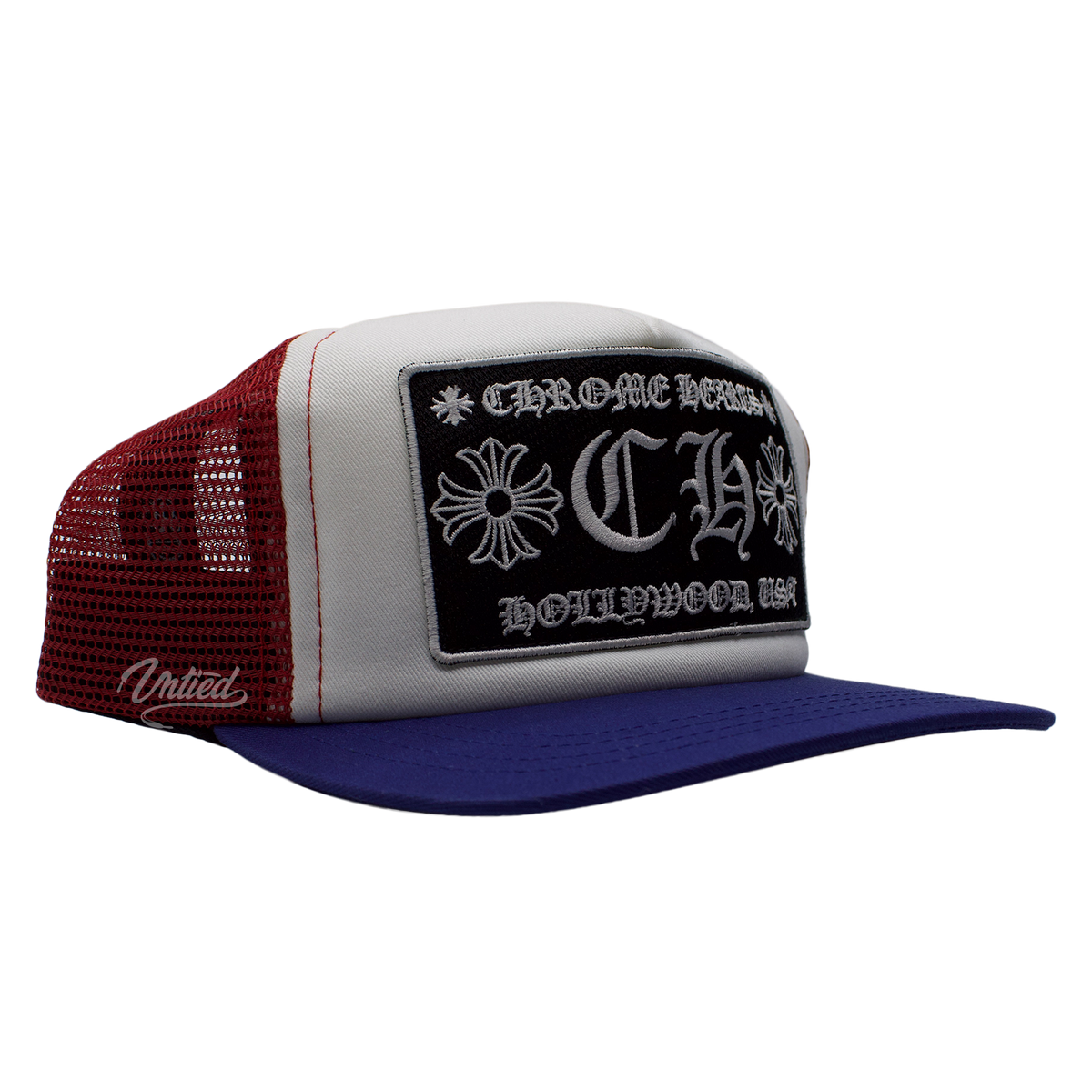 Chrome Hearts CH Trucker Hat "Red/White/Blue"