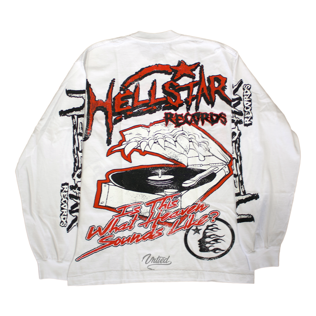 Hellstar Records L/S Tee "White/Red"