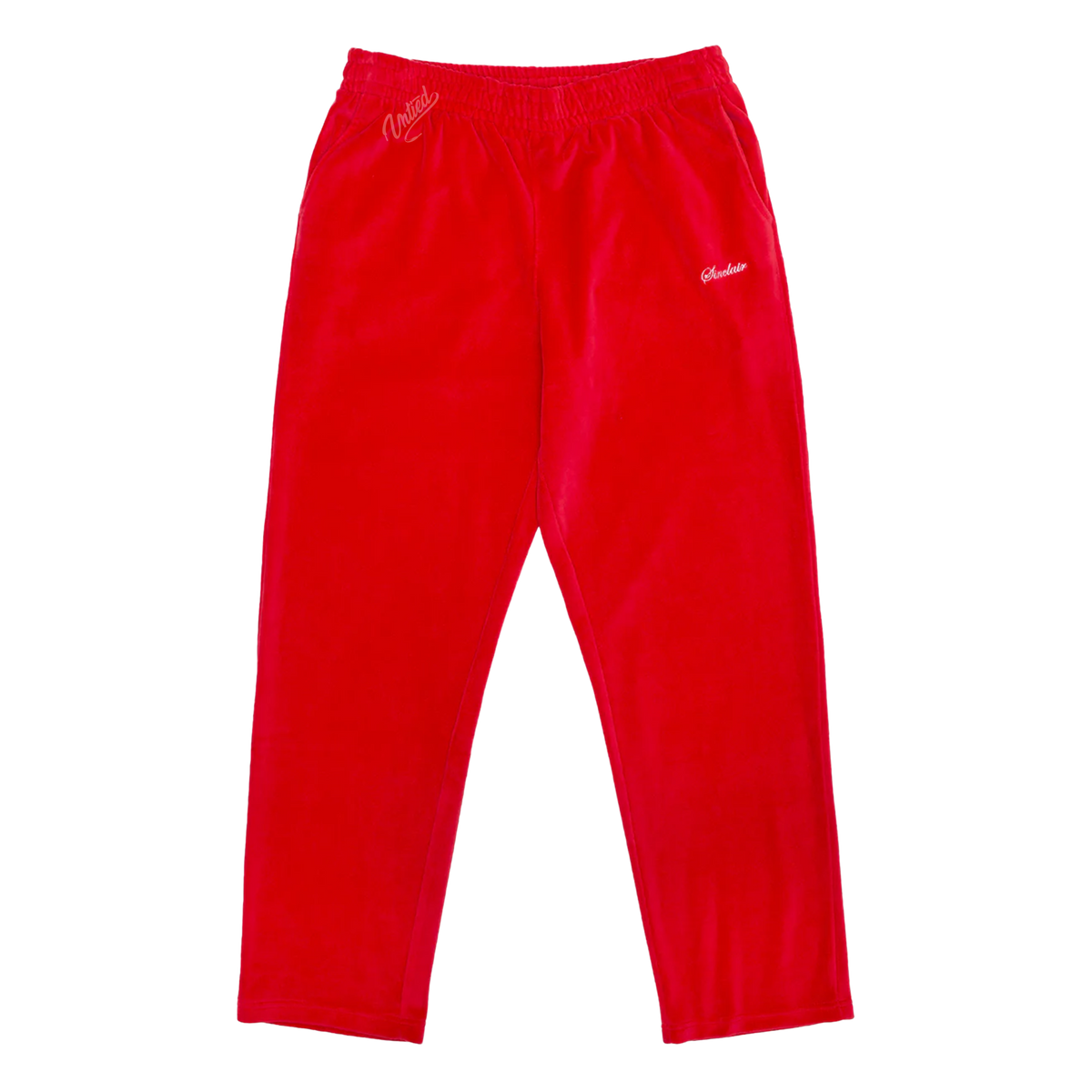 Sinclair Velour Easy Pants "Red"