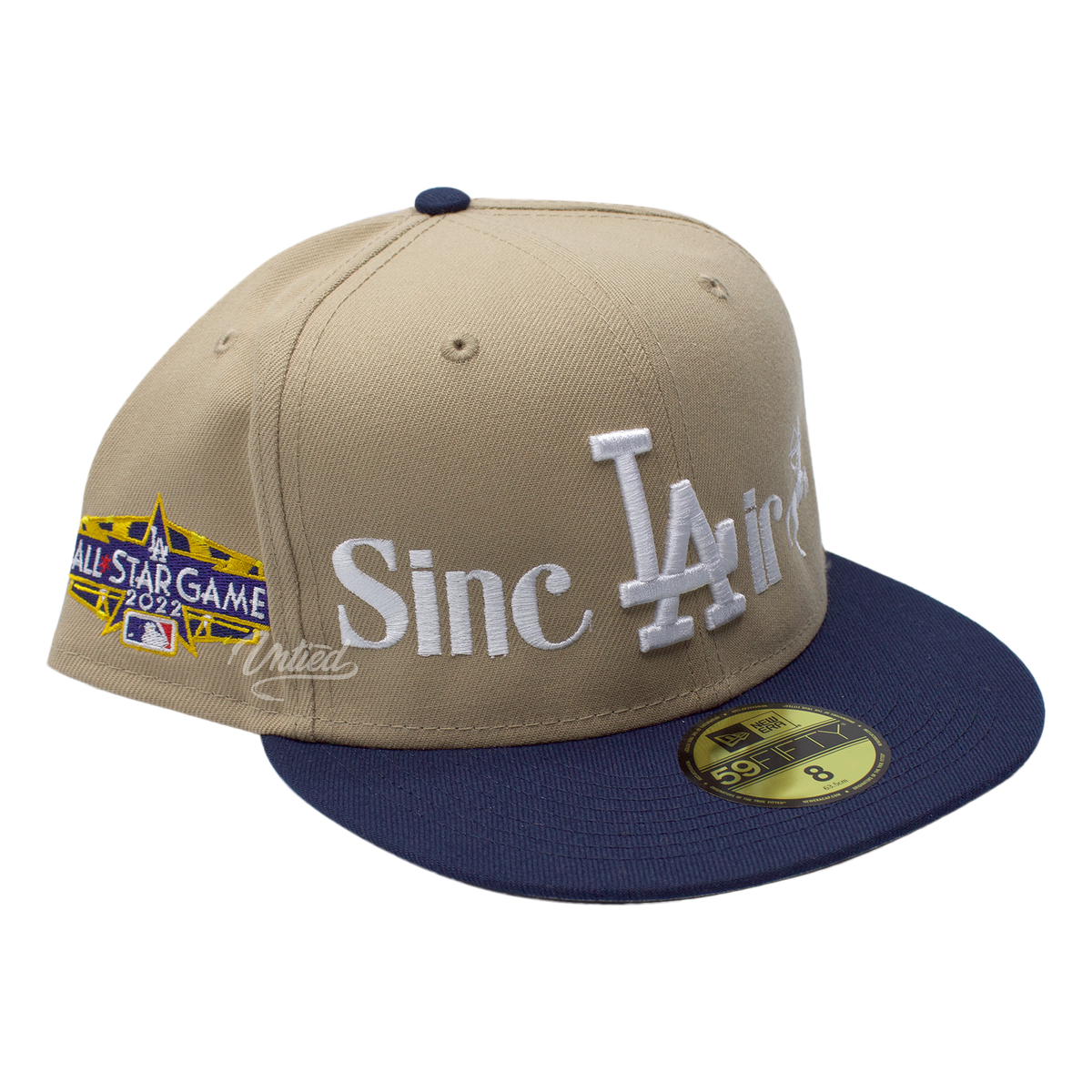 Sinclair New Era Baseball Fitted Cap "LA Tan/Navy/White"
