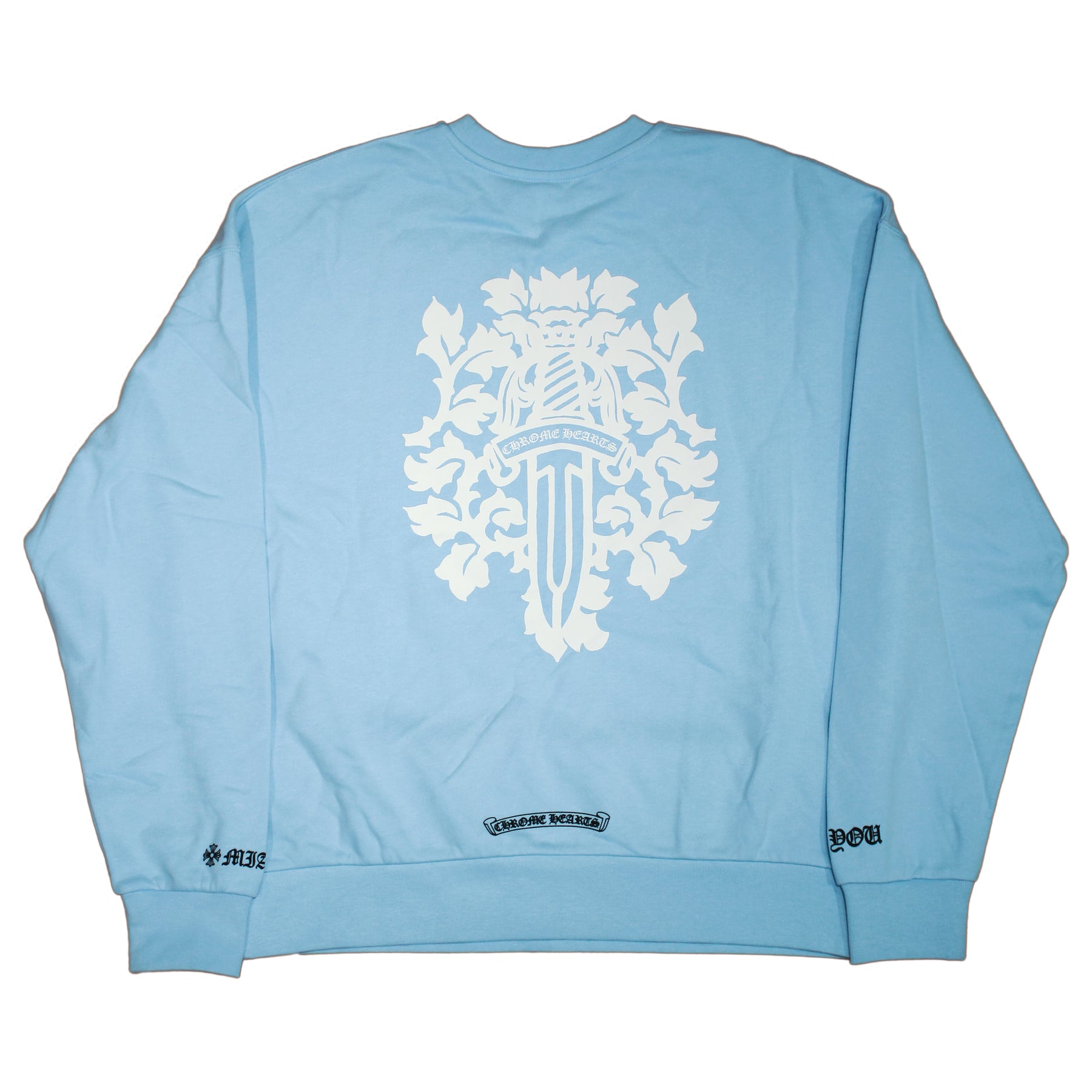 Chrome Hearts Vine Dagger Crewneck "Baby Blue"