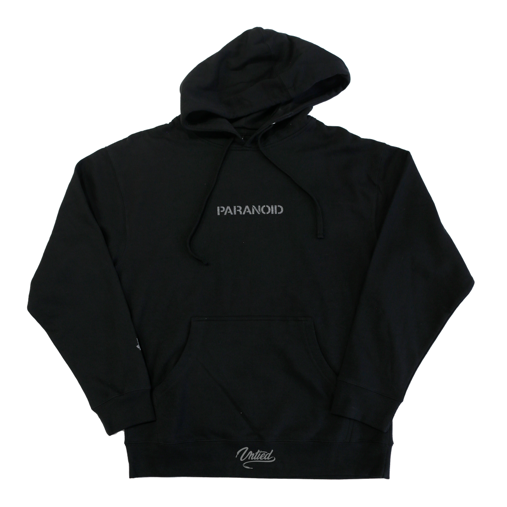 ASSC x Undefeated Paranoid Hoodie Black 3M Reflective