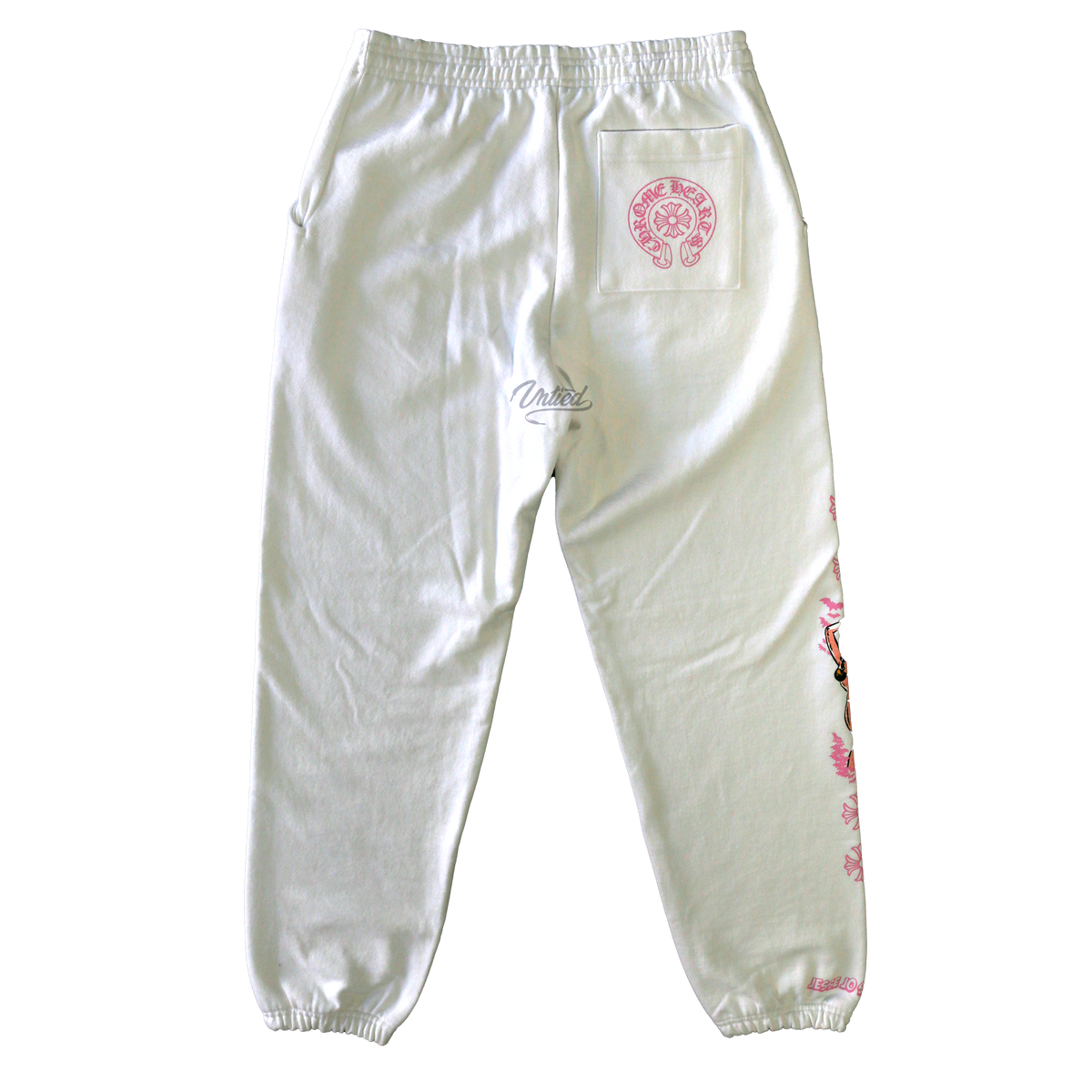 Chrome Hearts Deadly Doll Sweatpants "White Pink"