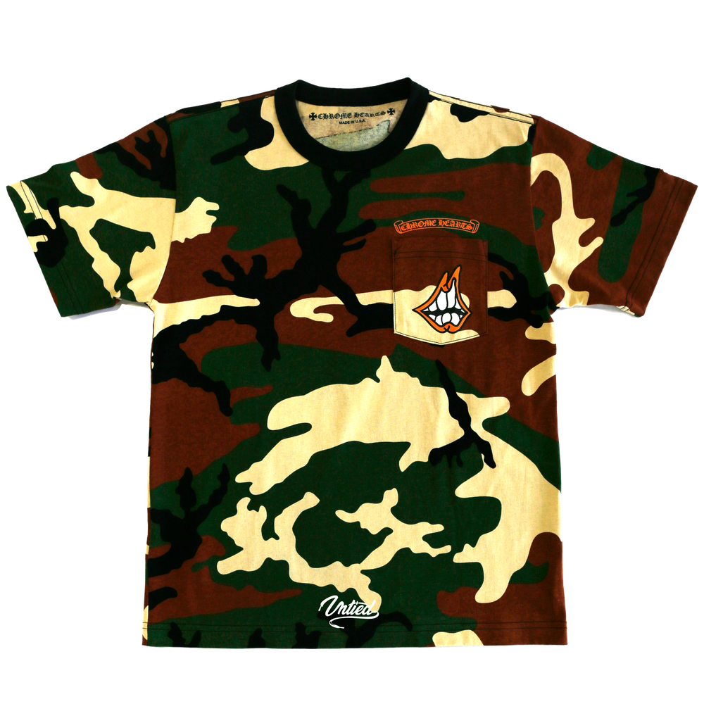 Chrome Hearts Matty Boy Caution Tee Camo 8688