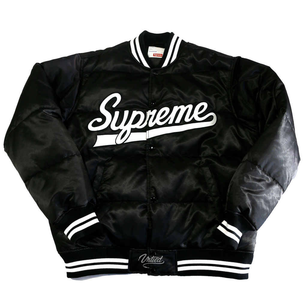 Supreme Script Puffy Varsity Jacket 