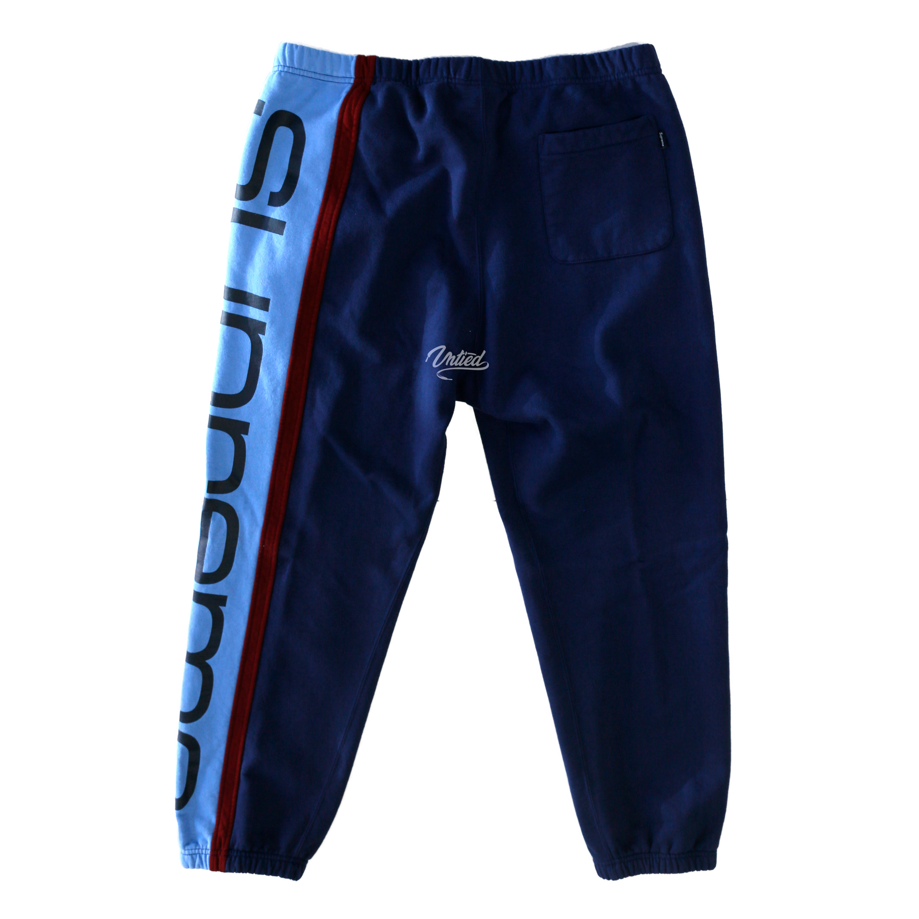 Supreme Big Logo Paneled Sweatpants "Navy"
