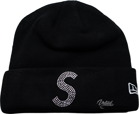 Supreme Swarovski S Logo Beanie "Black"
