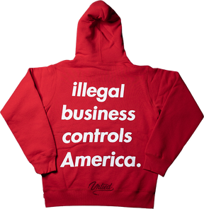 Supreme Illegal Business Hoodie "Red"