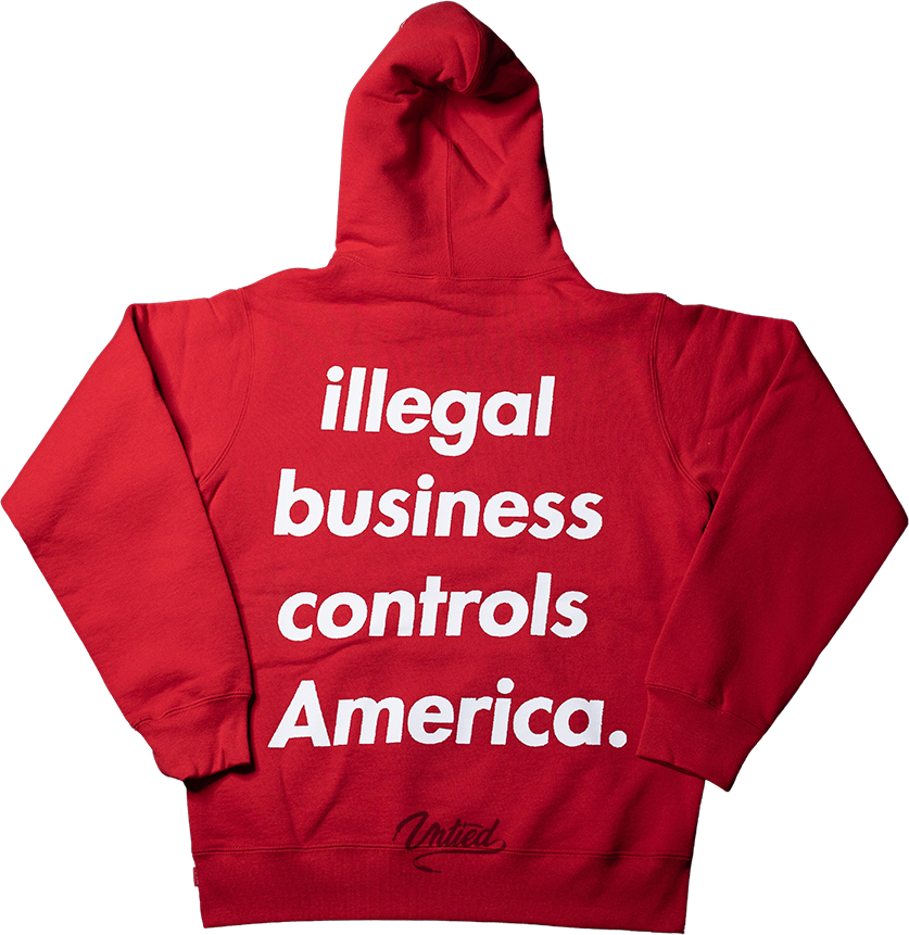 Supreme Illegal Business Hoodie "Red"