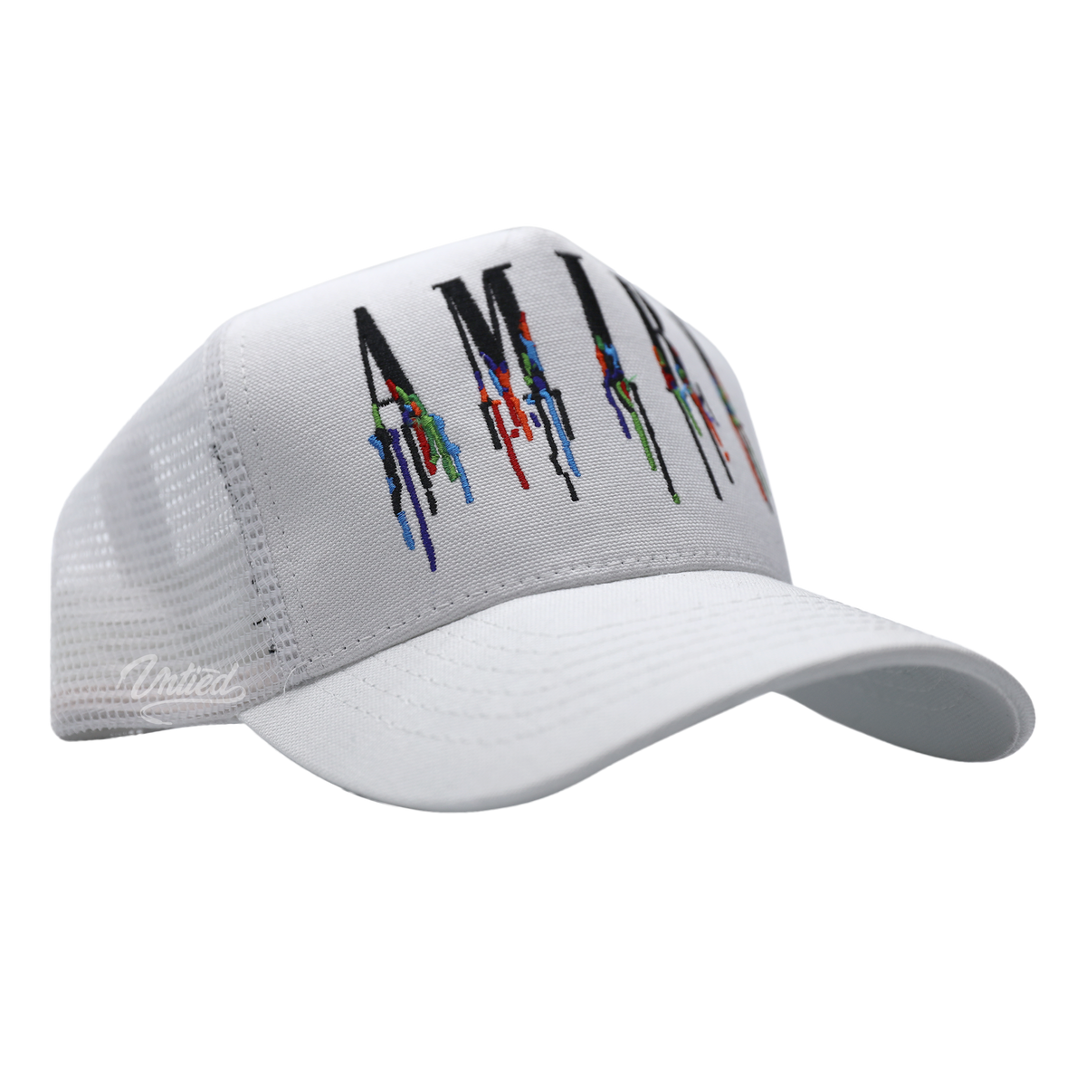 AMIRI Paint Drip Core Logo Hat "White"