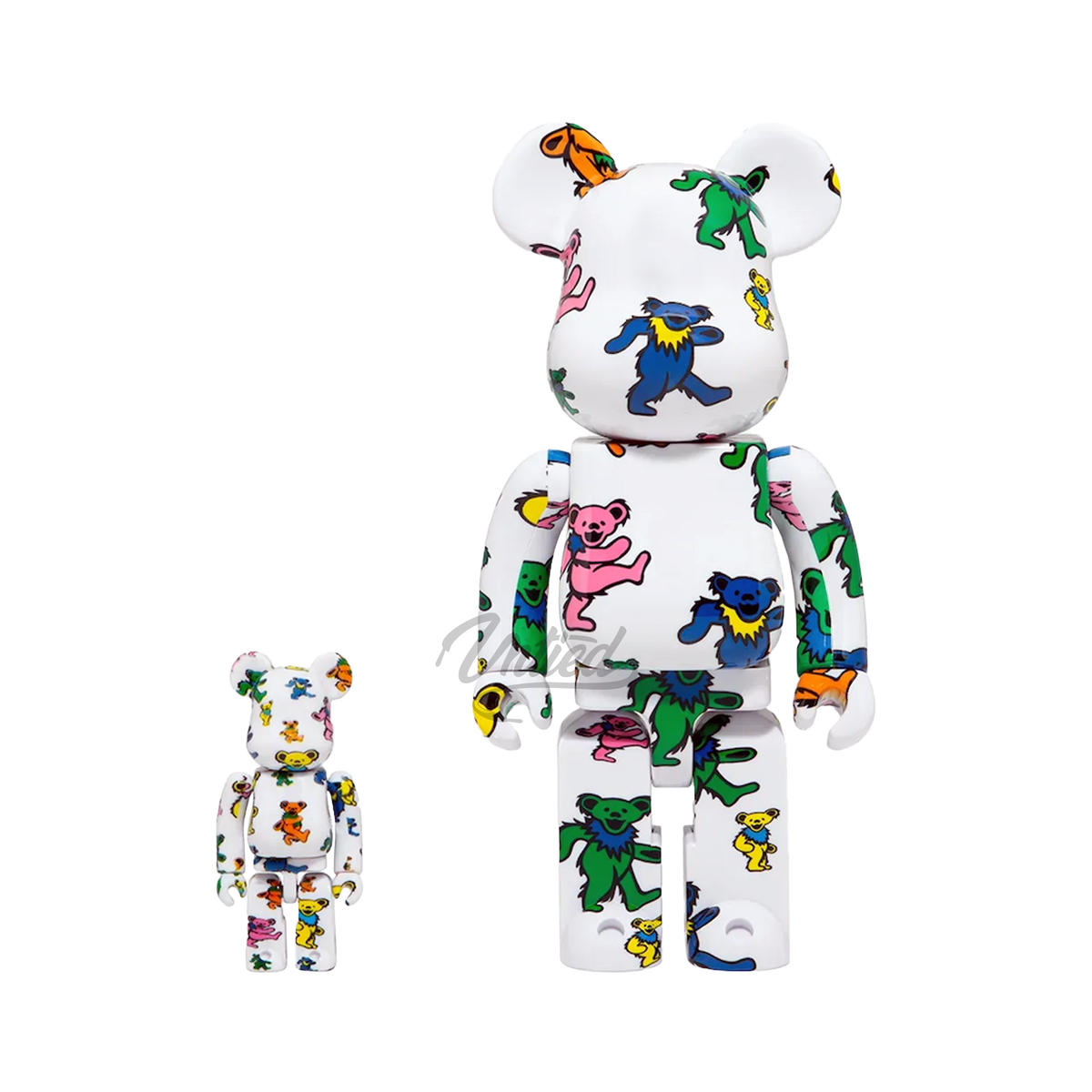 Bearbrick Grateful Dead (Dancing Bear) 400% & 100% Set